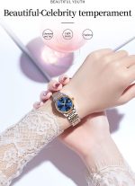 OLEVS Automatic Watches for Women Classic Diamond Ladies Self-Winding Wrist Watch Gold Stainless Steel Date Day Female Watch Gift - Image 3